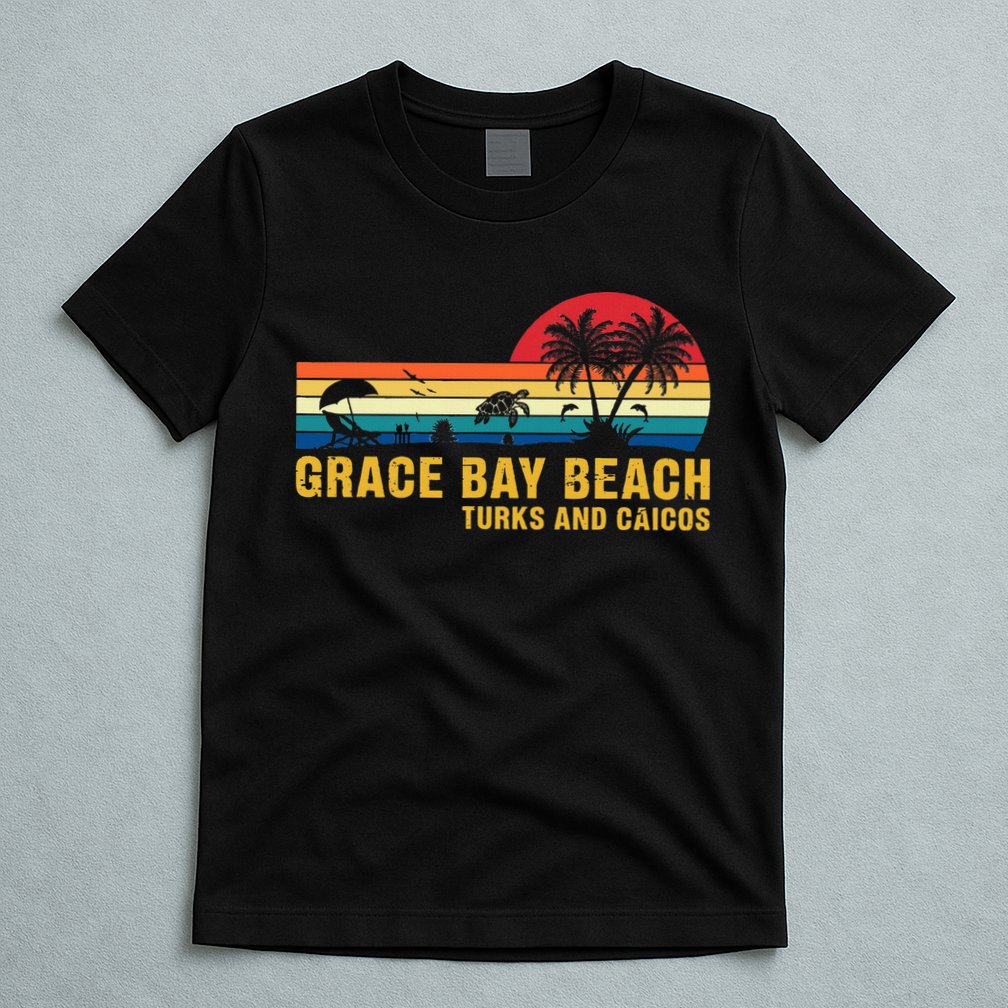 Grace Bay Beach Turks & Caicos Sea Turtle T-Shirt