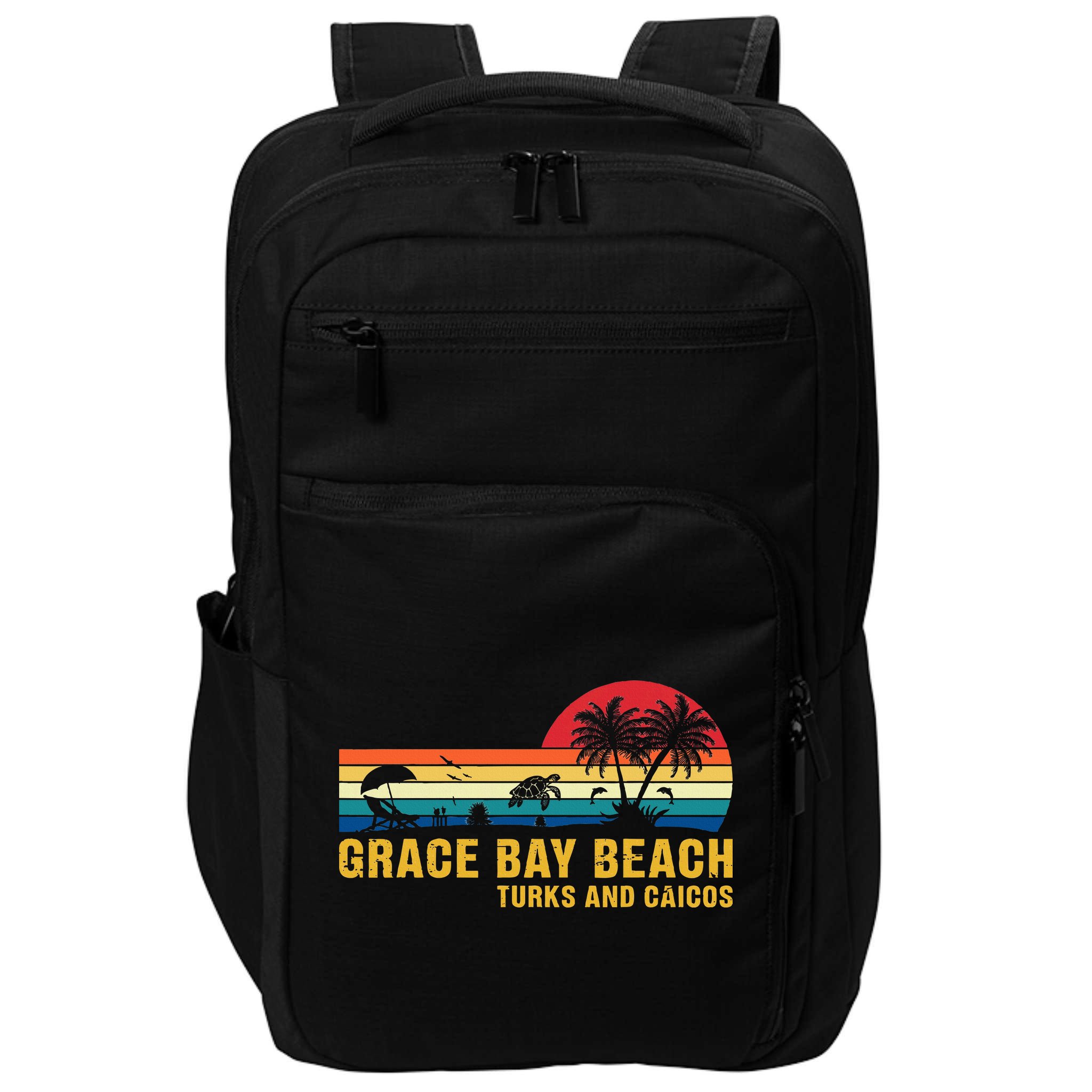 Grace Bay Beach Turks & Caicos Sea Turtle Impact Tech Backpack