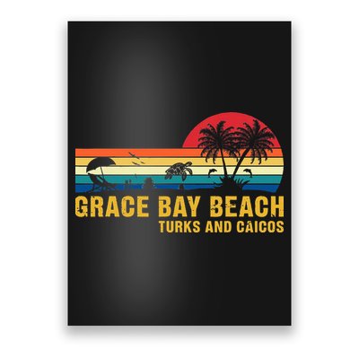 Grace Bay Beach Turks & Caicos Sea Turtle Poster
