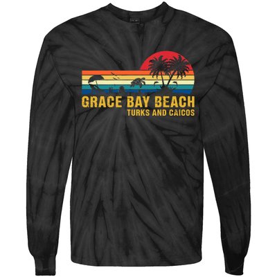 Grace Bay Beach Turks & Caicos Sea Turtle Tie-Dye Long Sleeve Shirt