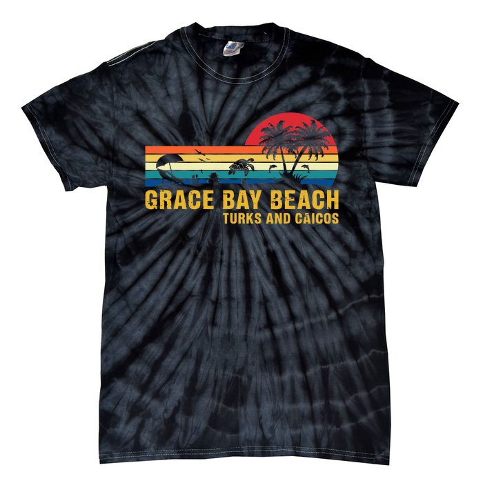 Grace Bay Beach Turks & Caicos Sea Turtle Tie-Dye T-Shirt