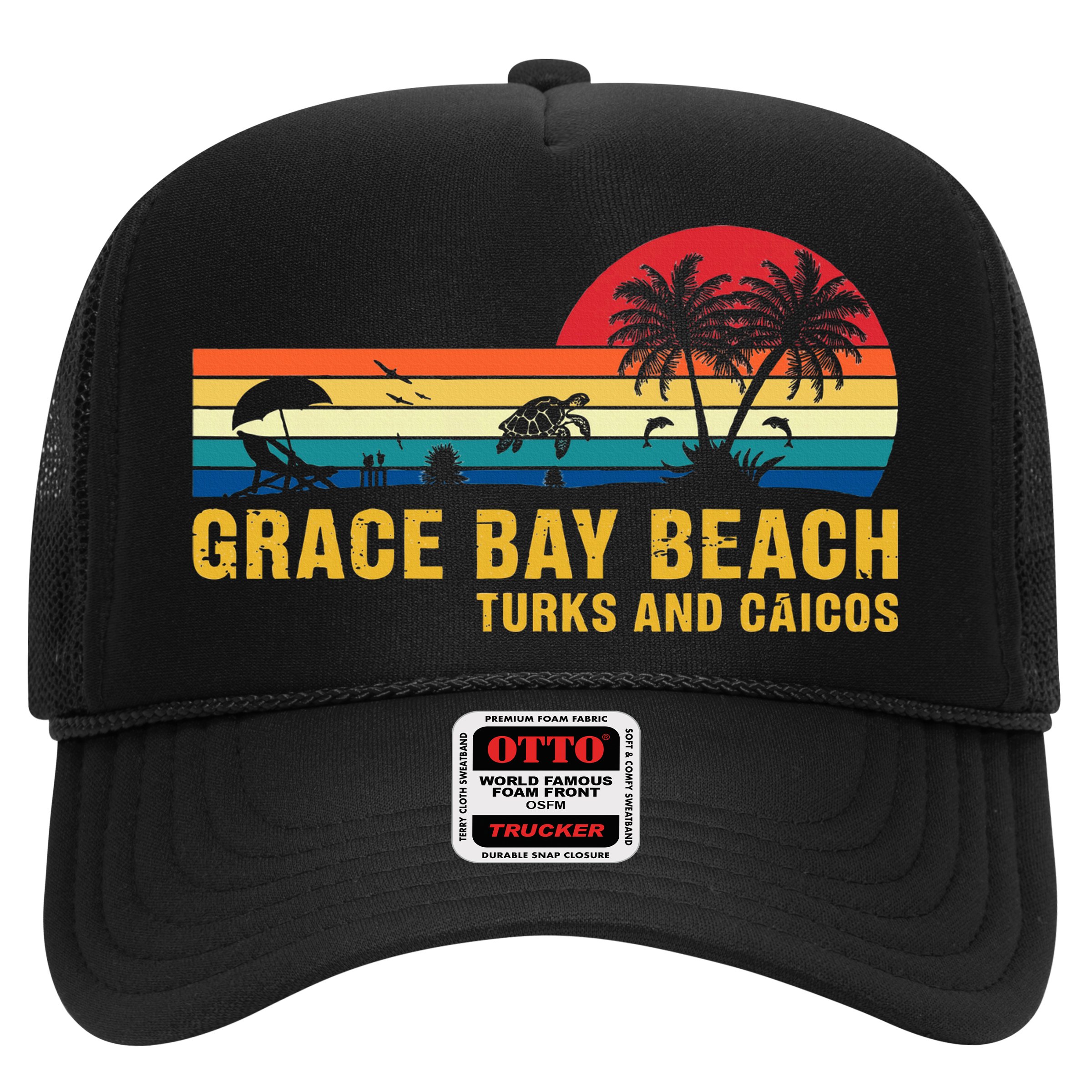 Grace Bay Beach Turks & Caicos Sea Turtle Hat
