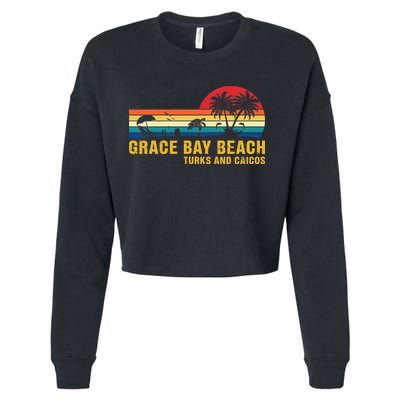Grace Bay Beach Turks & Caicos Sea Turtle Cropped Pullover Crew