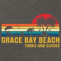 Grace Bay Beach Turks & Caicos Sea Turtle Cotton Canvas Backpack