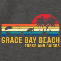 Grace Bay Beach Turks & Caicos Sea Turtle Vector Backpack