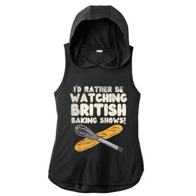 Great British Baking Shows Ladies PosiCharge Tri-Blend Wicking Draft Hoodie Tank