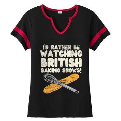 Great British Baking Shows Ladies Halftime Notch Neck Tee