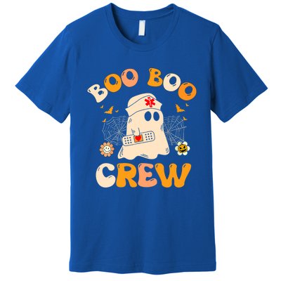 Groovy Boo Boo Crew Nurse Funny Ghost Halloween Nurse Gift Premium T-Shirt