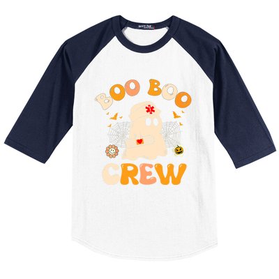 Groovy Boo Boo Crew Nurse Funny Ghost Halloween Nurse Gift Baseball Sleeve Shirt