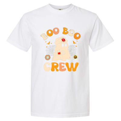 Groovy Boo Boo Crew Nurse Funny Ghost Halloween Nurse Gift Garment-Dyed Heavyweight T-Shirt