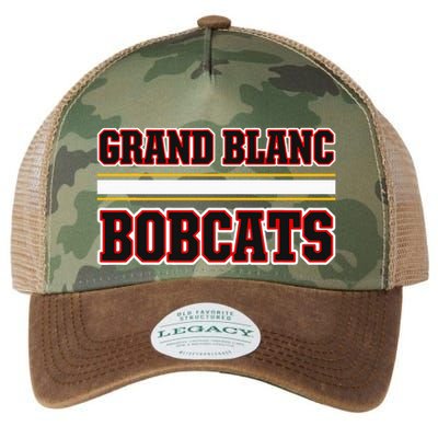 Grand Blanc Bobcats Horizontal Stripes Legacy Tie Dye Trucker Hat