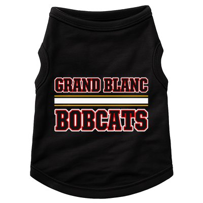 Grand Blanc Bobcats Horizontal Stripes Doggie Tank