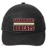 Grand Blanc Bobcats Horizontal Stripes 7-Panel Snapback Hat