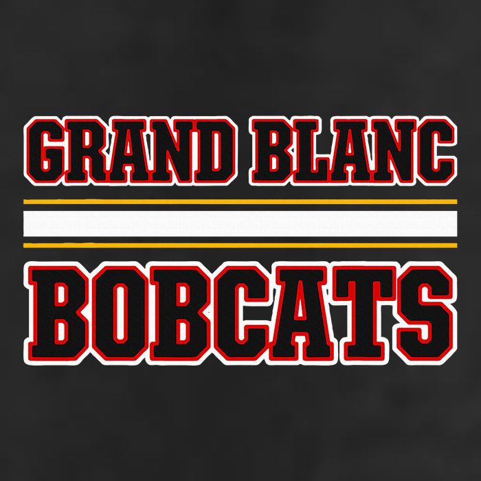 Grand Blanc Bobcats Horizontal Stripes Beanie