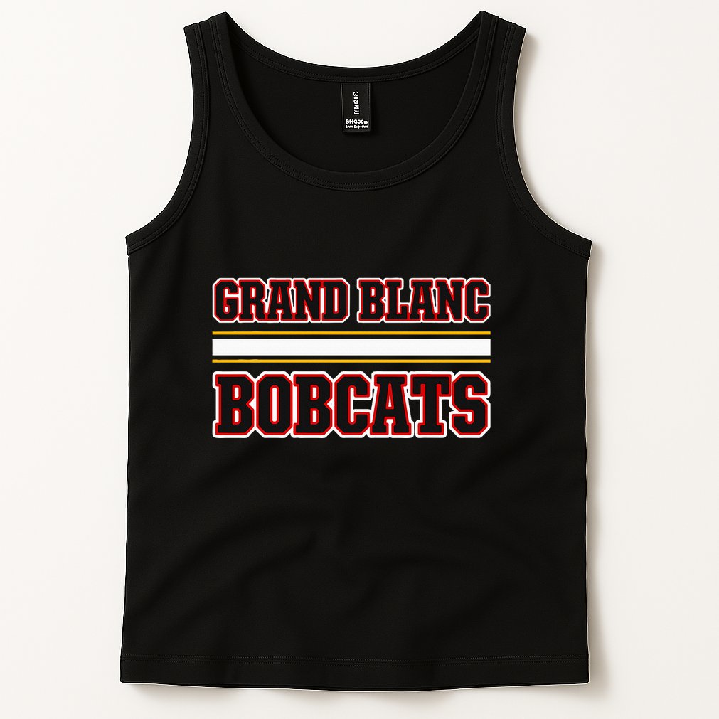 Grand Blanc Bobcats Horizontal Stripes Tank Top