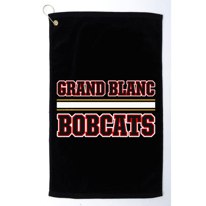 Grand Blanc Bobcats Horizontal Stripes Golf Towel
