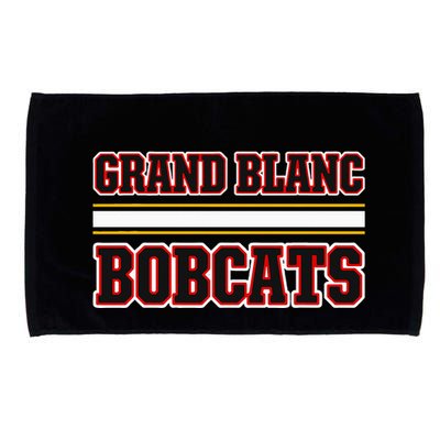 Grand Blanc Bobcats Horizontal Stripes Microfiber Hand Towel