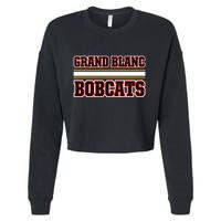 Grand Blanc Bobcats Horizontal Stripes Cropped Pullover Crew