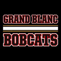 Grand Blanc Bobcats Horizontal Stripes Zip Tote Bag