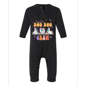 Groovy Boo Boo Crew Nurse Halloween Ghost Spooky Season Gift Infant Fleece One Piece