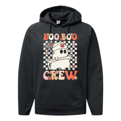 Groovy Boo Boo Crew Nurse Ghost Paramedic EMT EMS Halloween Performance Fleece Hoodie