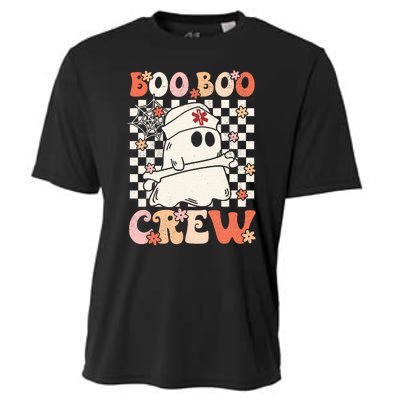 Groovy Boo Boo Crew Nurse Ghost Paramedic EMT EMS Halloween Cooling Performance Crew T-Shirt