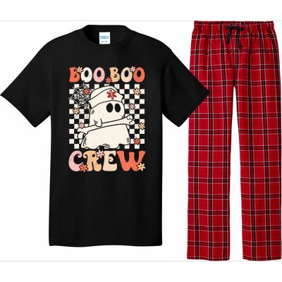 Groovy Boo Boo Crew Nurse Ghost Paramedic EMT EMS Halloween Pajama Set