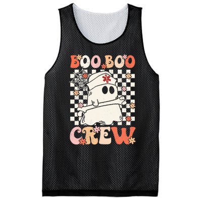 Groovy Boo Boo Crew Nurse Ghost Paramedic EMT EMS Halloween Mesh Reversible Basketball Jersey Tank