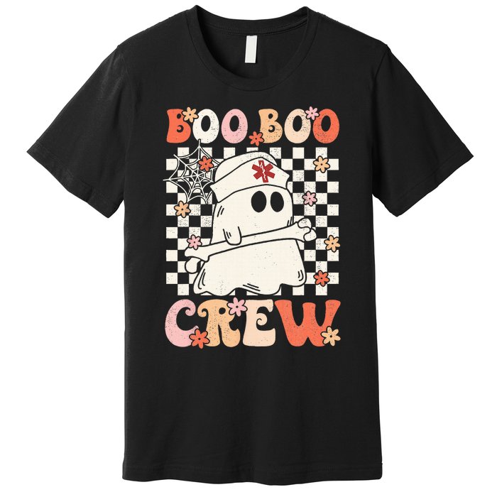 Groovy Boo Boo Crew Nurse Ghost Paramedic EMT EMS Halloween Premium T-Shirt