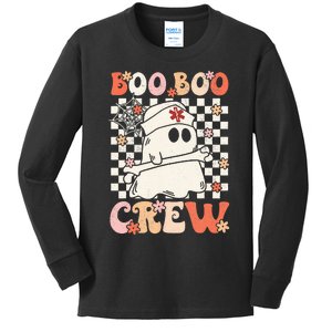 Groovy Boo Boo Crew Nurse Ghost Paramedic EMT EMS Halloween Kids Long Sleeve Shirt