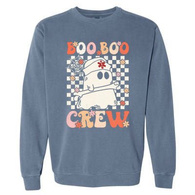 Groovy Boo Boo Crew Nurse Ghost Paramedic EMT EMS Halloween Garment-Dyed Sweatshirt