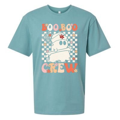 Groovy Boo Boo Crew Nurse Ghost Paramedic EMT EMS Halloween Sueded Cloud Jersey T-Shirt