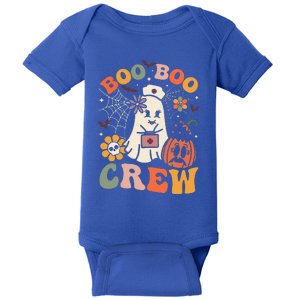 Groovy Boo Boo Crew Nurse Funny Ghost Halloween Nurse Baby Bodysuit