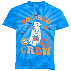 Groovy Boo Boo Crew Nurse Funny Ghost Halloween Nurse Kids Tie-Dye T-Shirt