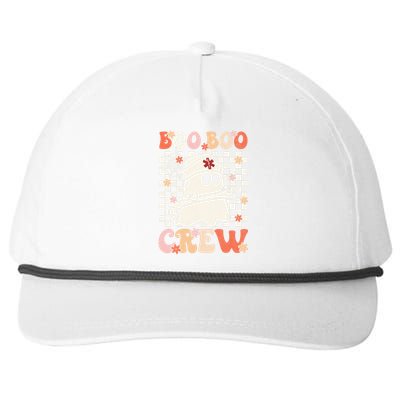 Groovy Boo Boo Crew Nurse Ghost Paramedic EMT EMS Halloween Snapback Five-Panel Rope Hat