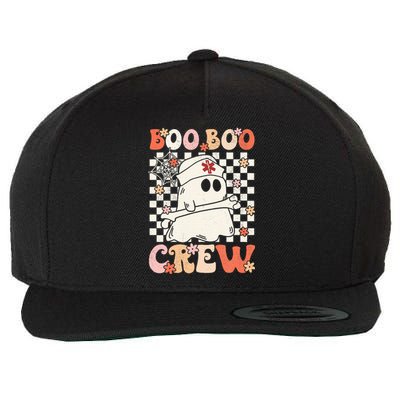 Groovy Boo Boo Crew Nurse Ghost Paramedic EMT EMS Halloween Wool Snapback Cap