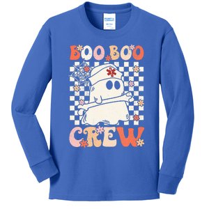 Groovy Boo Boo Crew Nurse Ghost Paramedic EMT EMS Halloween Kids Long Sleeve Shirt