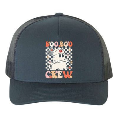 Groovy Boo Boo Crew Nurse Ghost Paramedic EMT EMS Halloween Yupoong Adult 5-Panel Trucker Hat