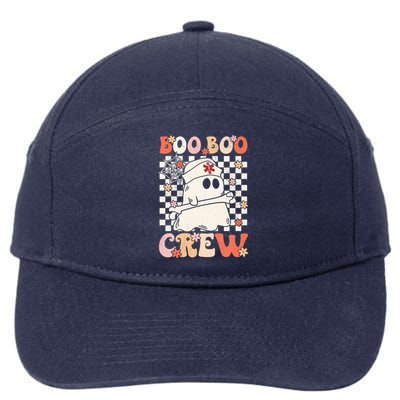 Groovy Boo Boo Crew Nurse Ghost Paramedic EMT EMS Halloween 7-Panel Snapback Hat