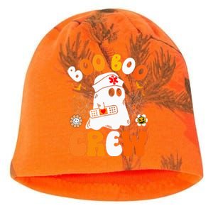 Groovy Boo Boo Crew Nurse Funny Ghost Halloween Nurse Kati - Camo Knit Beanie