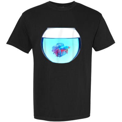 Glass Bowl Betta Fish Garment-Dyed Heavyweight T-Shirt