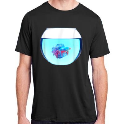 Glass Bowl Betta Fish Adult ChromaSoft Performance T-Shirt