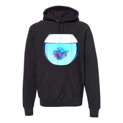 Glass Bowl Betta Fish Premium Hoodie