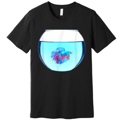 Glass Bowl Betta Fish Premium T-Shirt