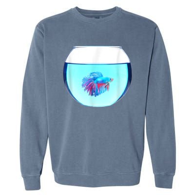 Glass Bowl Betta Fish Garment-Dyed Sweatshirt