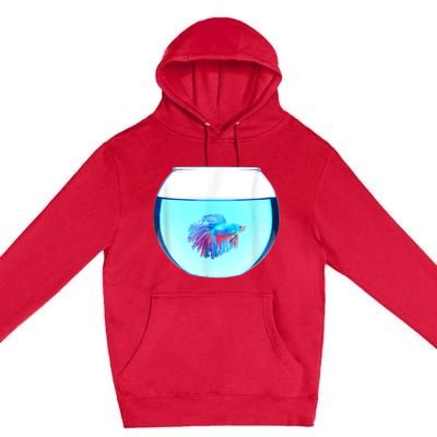 Glass Bowl Betta Fish Premium Pullover Hoodie