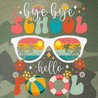 Groovy Bye Bye School Hello Pool Last Day Of School Summer Legacy Tie Dye Trucker Hat
