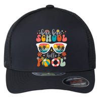 Groovy Bye Bye School Hello Pool Last Day Of School Summer Flexfit Unipanel Trucker Cap