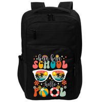 Groovy Bye Bye School Hello Pool Last Day Of School Summer Impact Tech Backpack