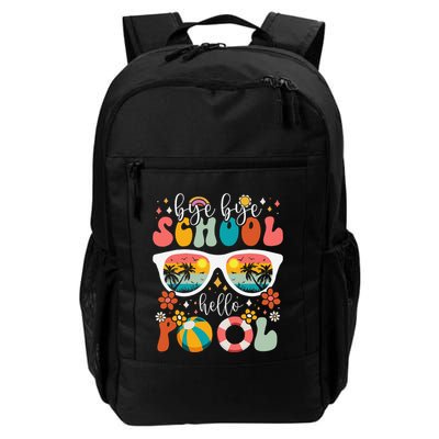 Groovy Bye Bye School Hello Pool Last Day Of School Summer Backpack